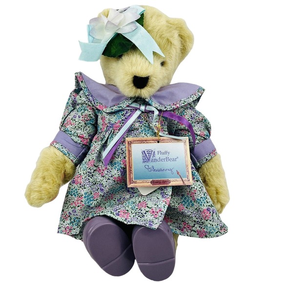 Gibearny Fluffy Vanderbear Plush‎ Bear 12" NABCO 1989 Impressionist Collection - Picture 1 of 3